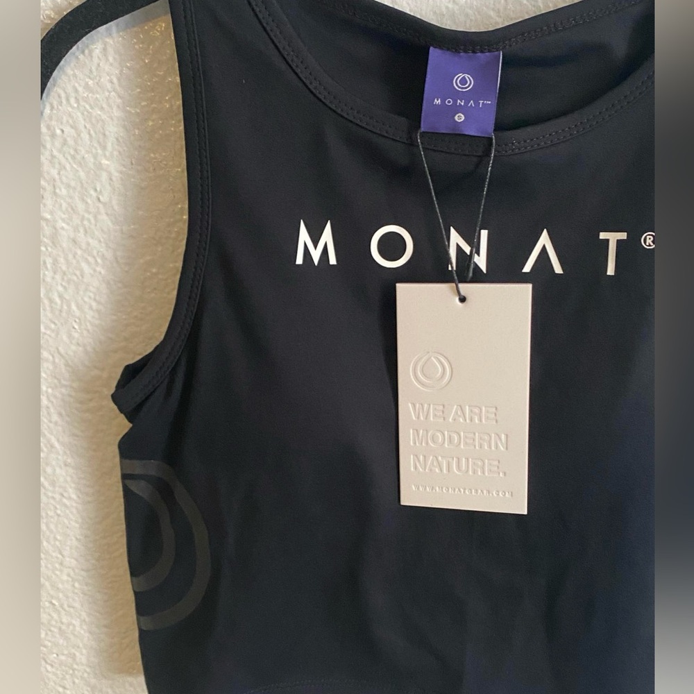 NWT Monat Gear Logo Activewear Yoga Tank Top Size S - Picture 2 of 7
